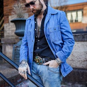 Vintage 70’s Collared Lee Denim Jacket Size M